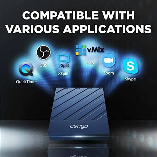 Pengo Dual Hdmi Videosync Chocting Capture כרטיס [מיוחד] תומך ב -240 fps freeSync/VRR צג HDR מעבר,